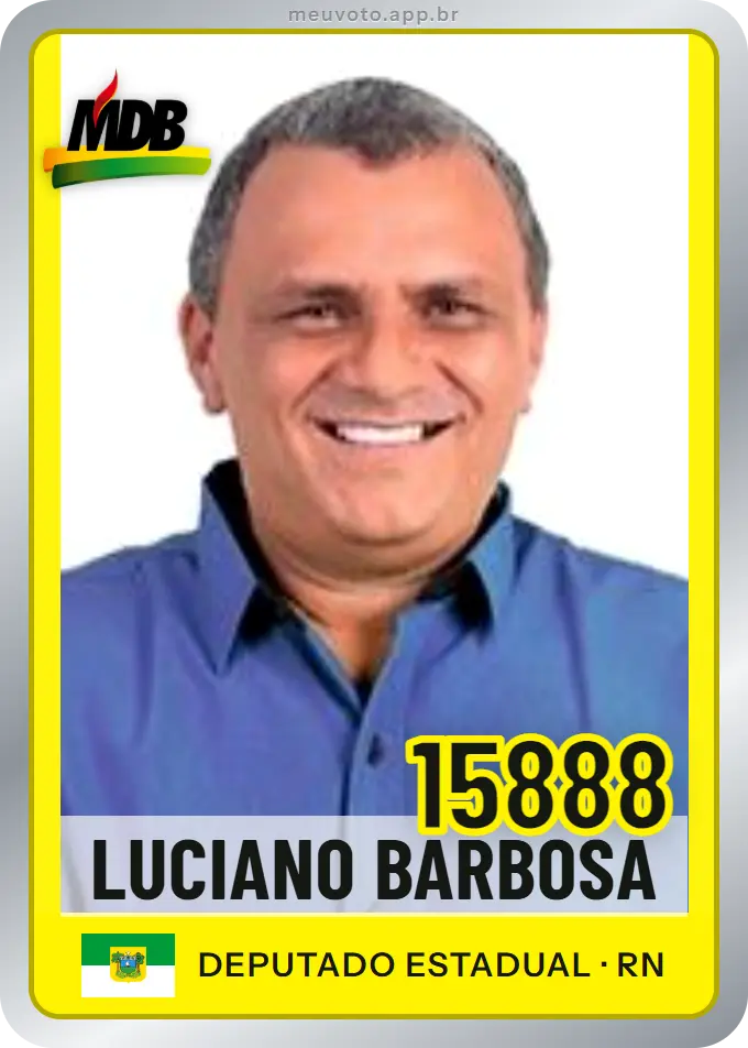 Carta de Luciano Barbosa, número 15888, MDB
