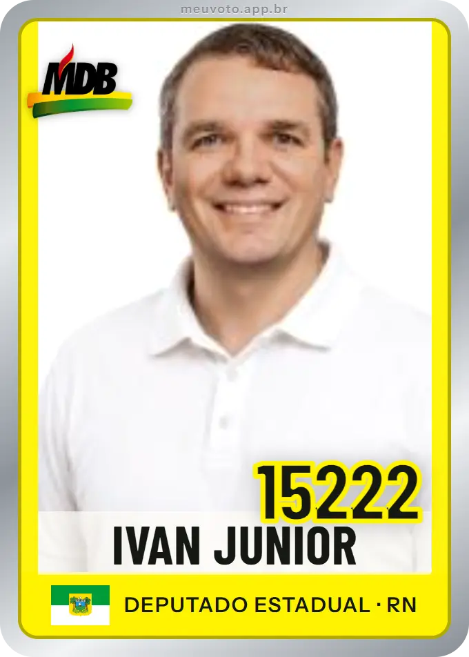 Carta de Ivan Junior, número 15222, MDB