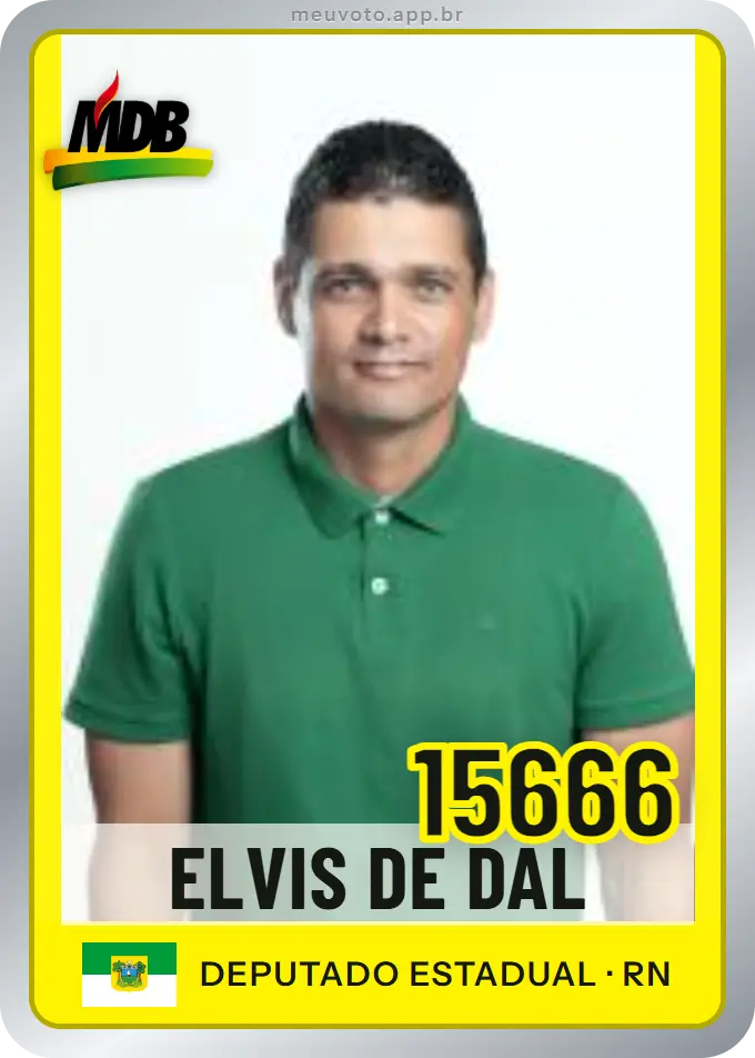 Carta de Elvis de Dal, número 15666, MDB