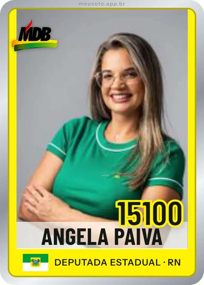 Carta de Angela Paiva, número 15100, MDB