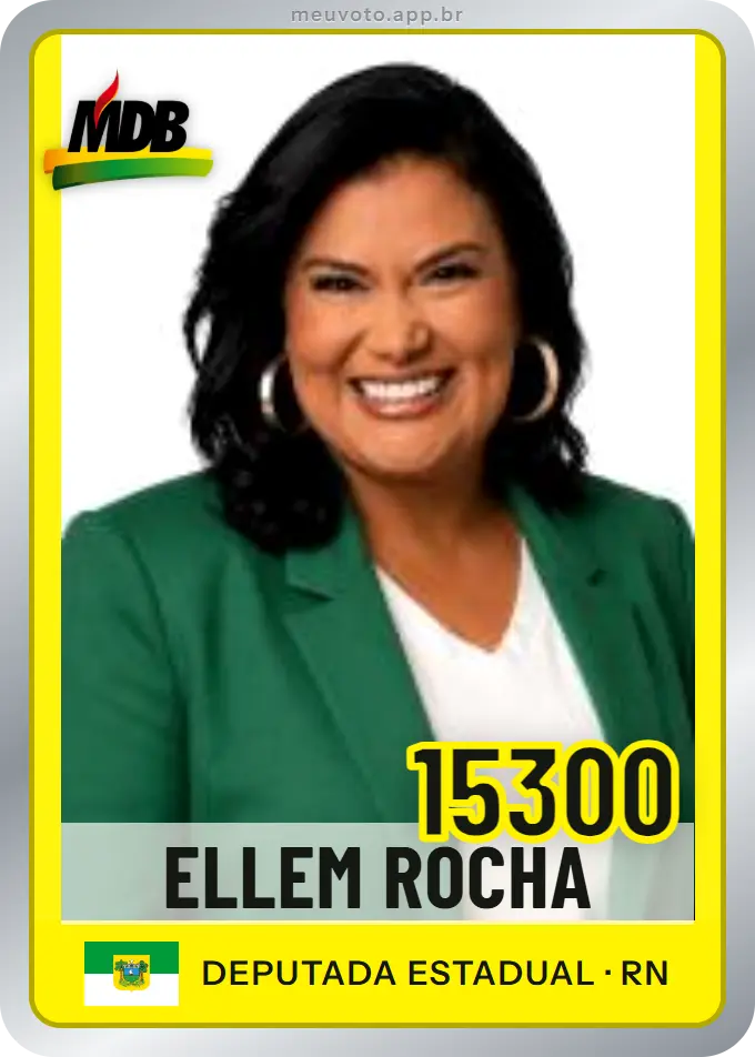 Carta de Ellem Rocha, número 15300, MDB