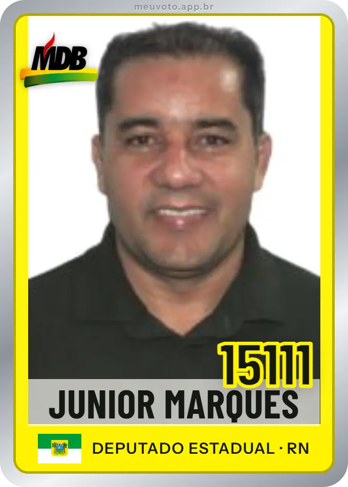 Carta de Junior Marques, número 15111, MDB