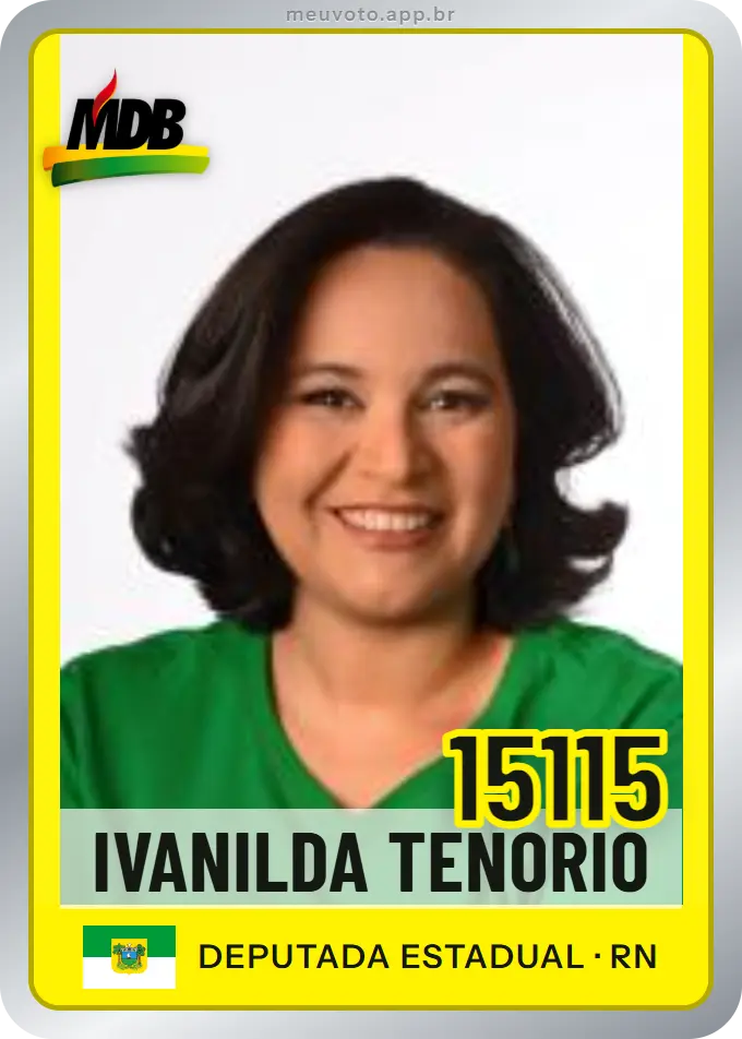 Carta de Ivanilda Tenorio, número 15115, MDB