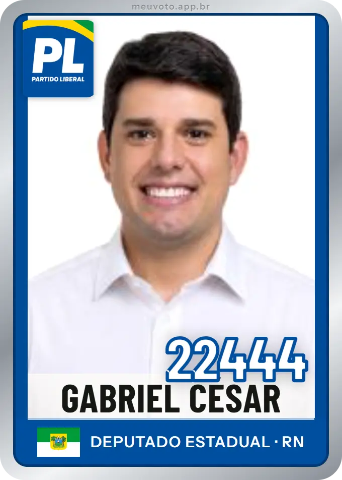 Carta de Gabriel César, número 22444, PL
