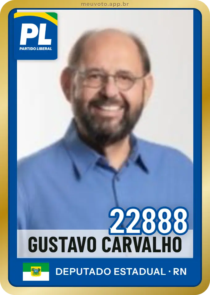 Carta de Gustavo Carvalho, número 22888, PL