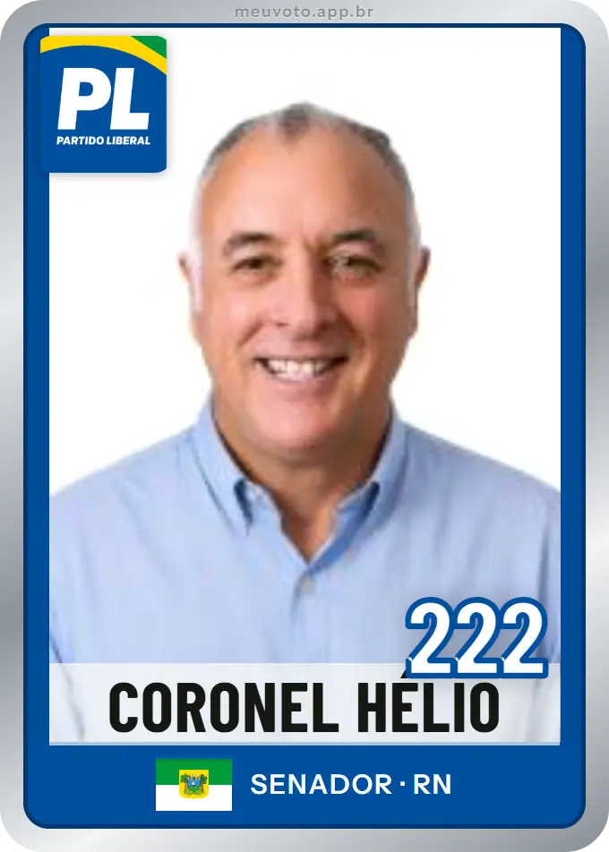 Carta de Coronel Hélio, número 222, PL