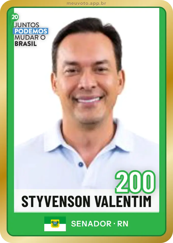 Carta de Styvenson Valentim, número 200, Podemos