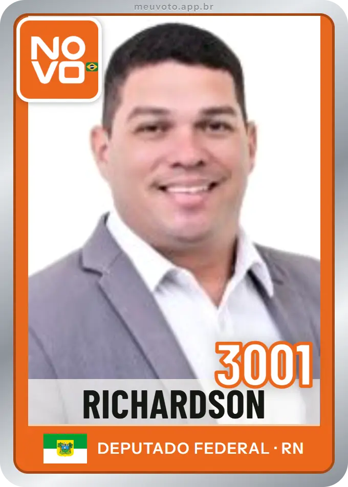Carta de Richardson, número 3001, Novo