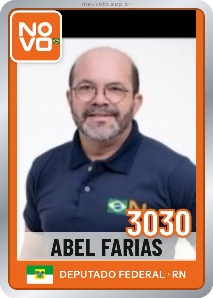 Carta de Abel Farias, número 3030, Novo