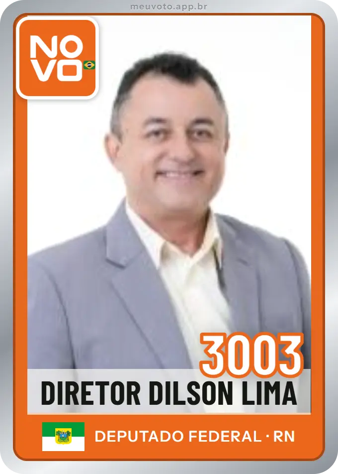 Carta de Diretor Dilson Lima, número 3003, Novo