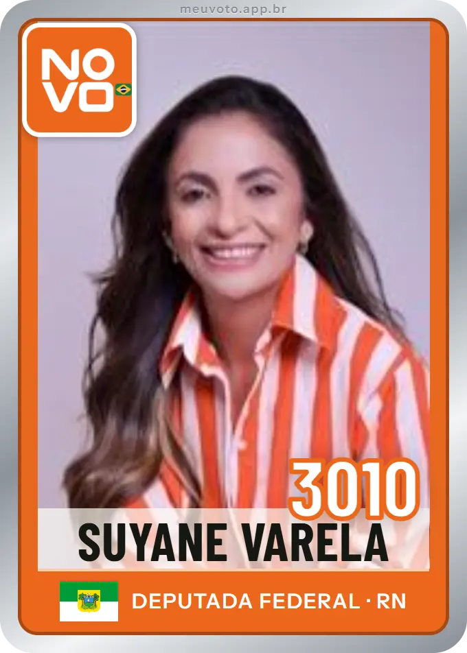 Carta de Suyane Varela, número 3010, Novo