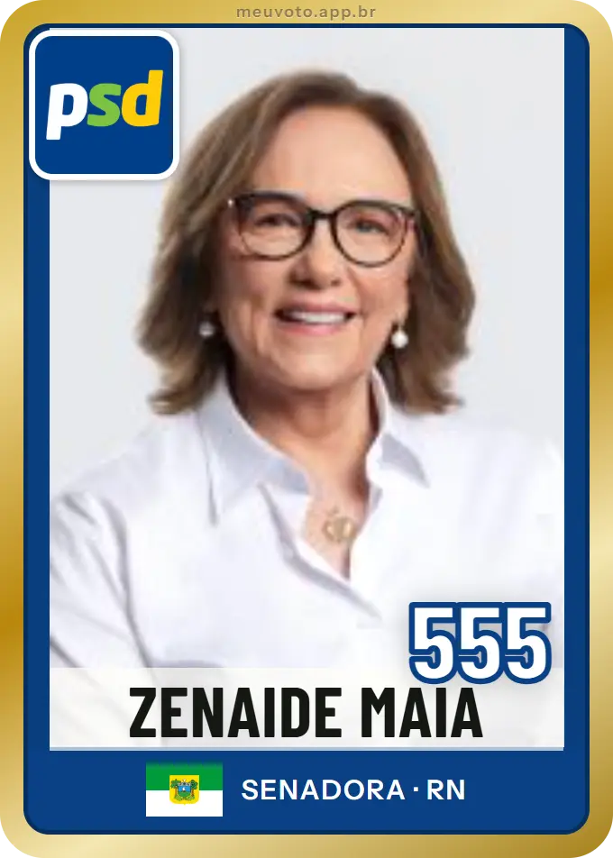 Carta de Zenaide Maia, número 555, PSD
