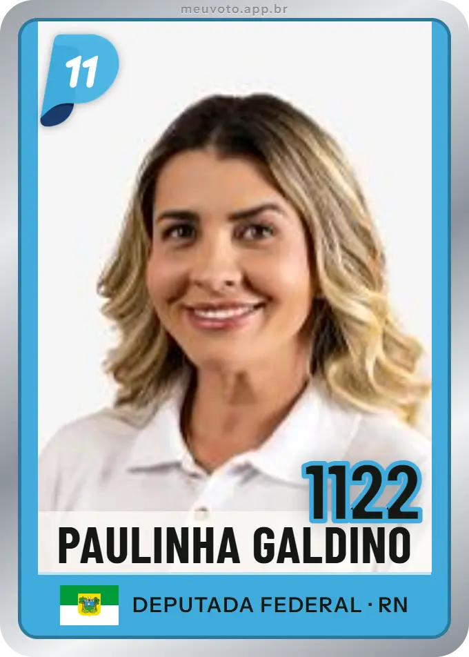 Carta de Paulinha Galdino, número 1122, PP