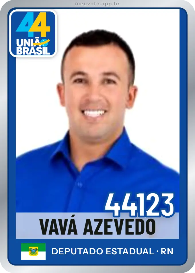 Carta de Vavá Azevedo, número 44123, União