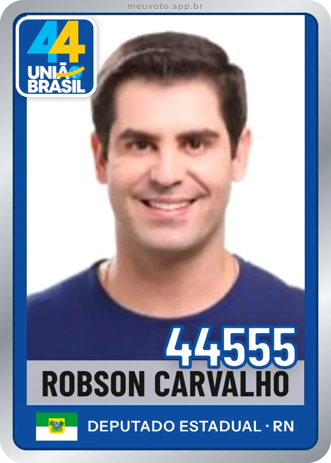 Carta de Robson Carvalho, número 44555, União