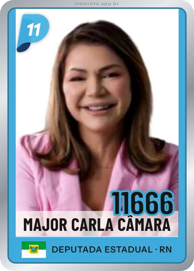 Carta de Major Carla Câmara, número 11666, PP