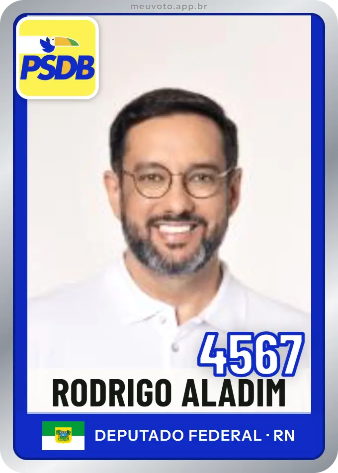 Carta de Rodrigo Aladim, número 4567, PSDB