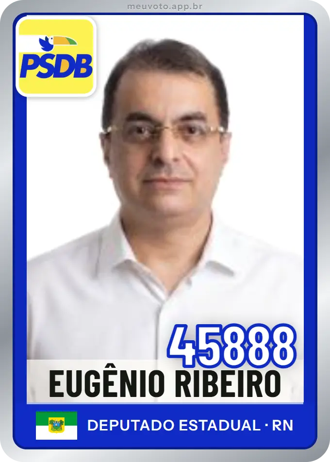 Carta de Eugênio Ribeiro, número 45888, PSDB