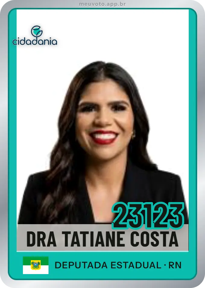Carta de Dra Tatiane Costa, número 23123, Cidadania