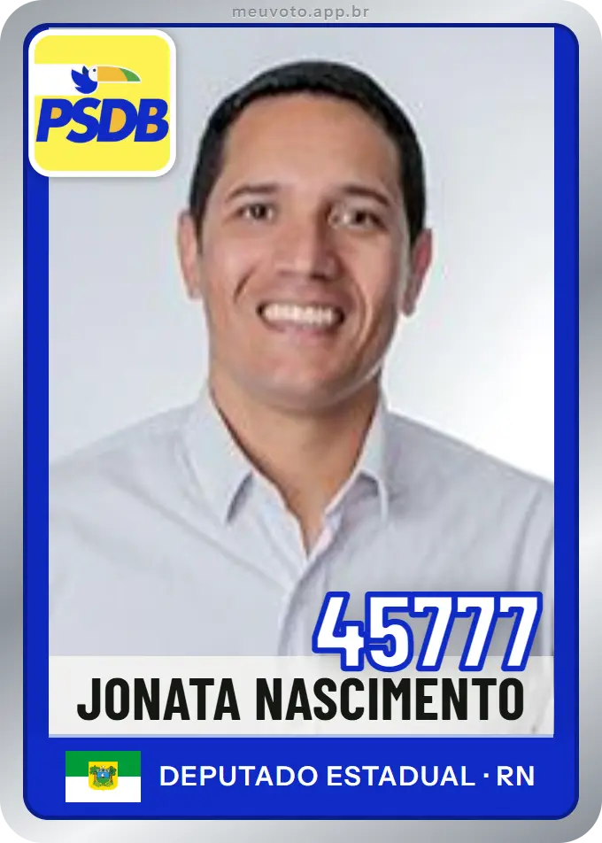 Carta de Jonata Nascimento, número 45777, PSDB