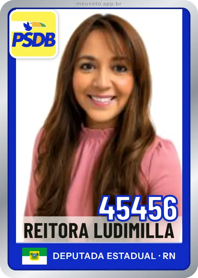 Carta de Reitora Ludimilla, número 45456, PSDB
