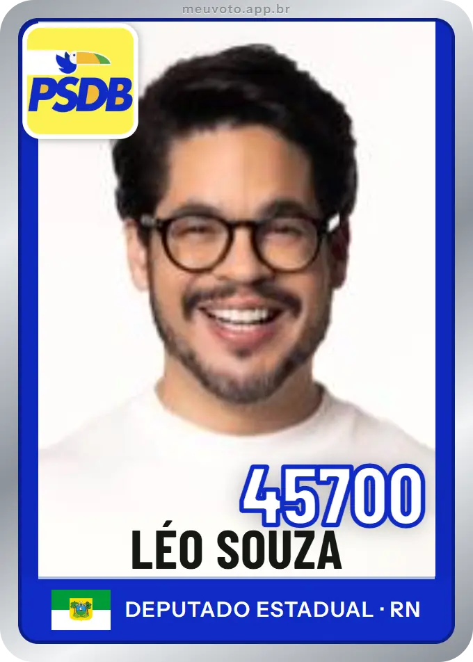 Carta de Léo Souza, número 45700, PSDB