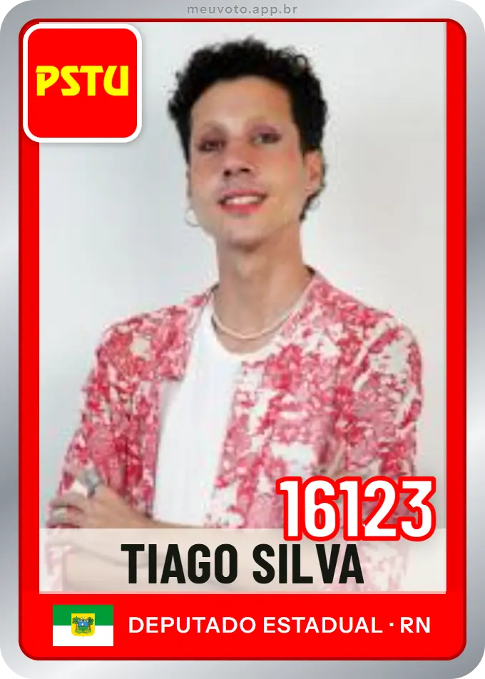 Carta de Tiago Silva, número 16123, PSTU