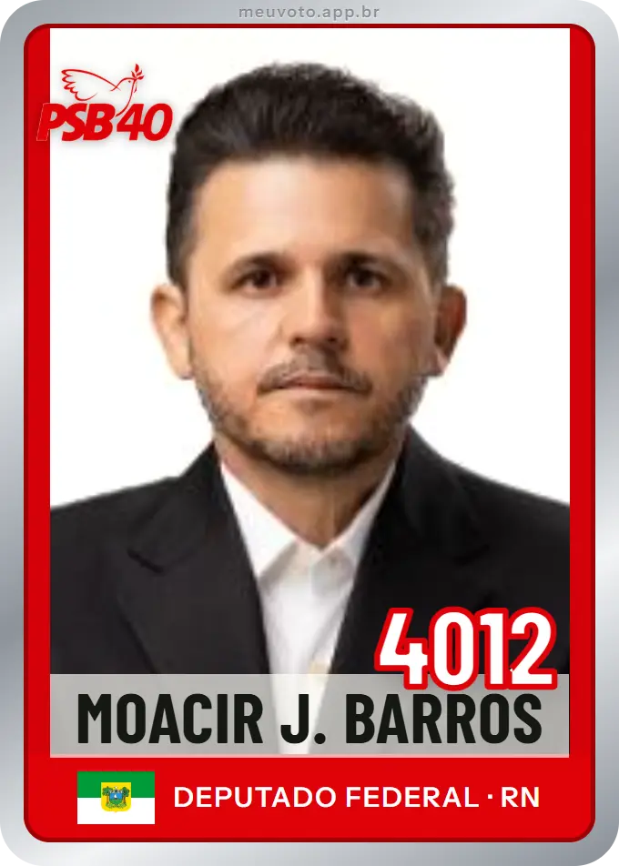 Carta de Moacir J. Barros, número 4012, PSB