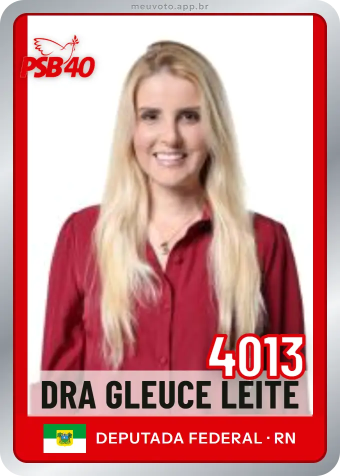 Carta de Dra Gleuce Leite, número 4013, PSB