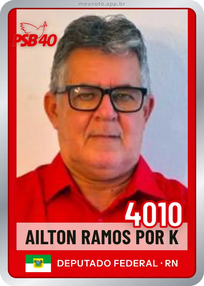 Carta de Ailton Ramos Por K, número 4010, PSB