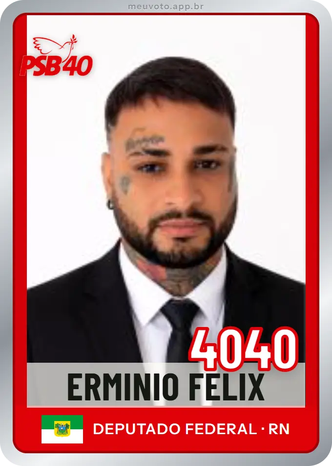 Carta de Erminio Felix, número 4040, PSB