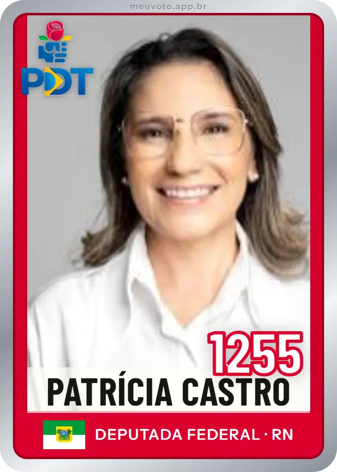 Carta de Patrícia Castro, número 1255, PDT