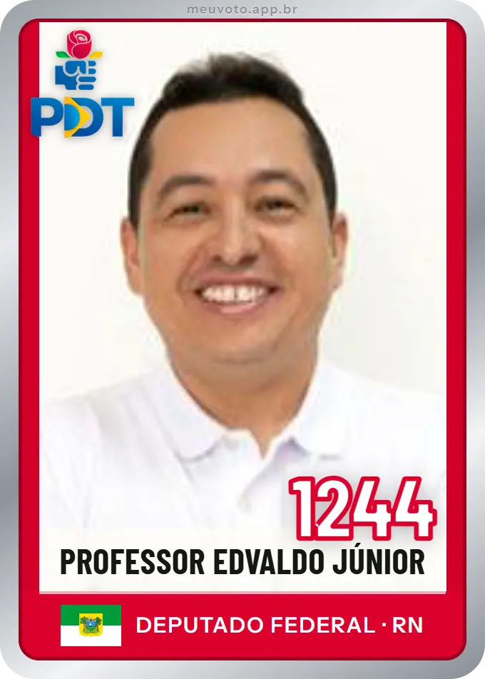 Carta de Professor Edvaldo Júnior, número 1244, PDT