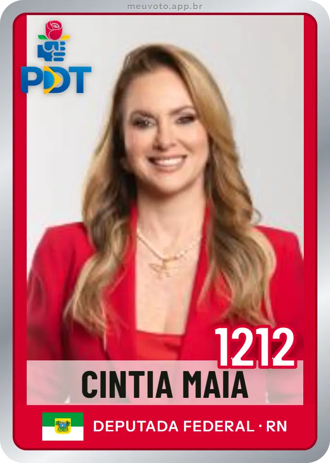 Carta de Cintia Maia, número 1212, PDT
