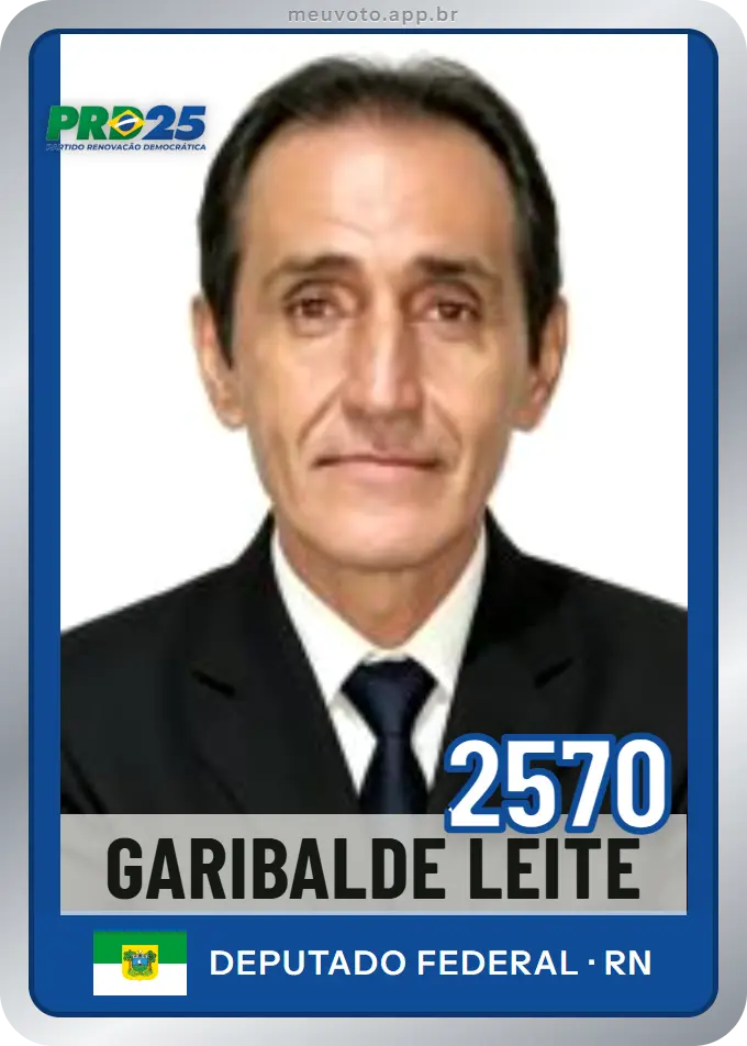 Carta de Garibalde Leite, número 2570, PRD