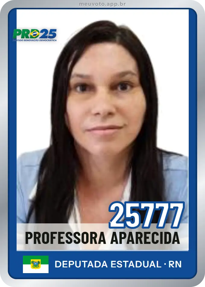 Carta de Professora Aparecida, número 25777, PRD