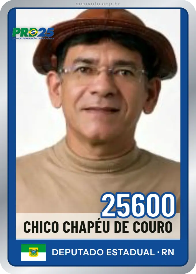 Carta de Chico Chapéu de Couro, número 25600, PRD