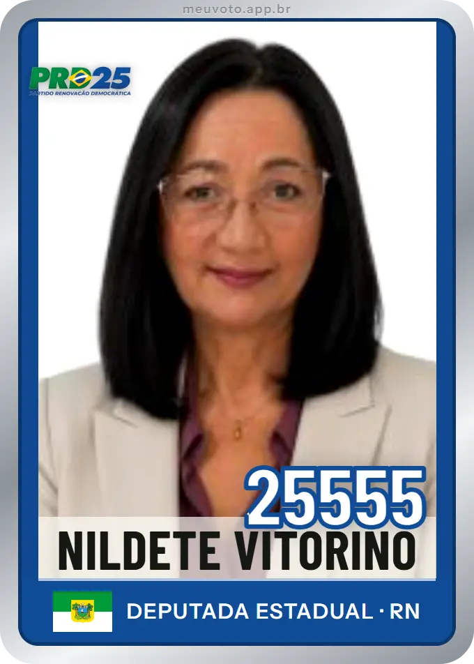 Carta de Nildete Vitorino, número 25555, PRD