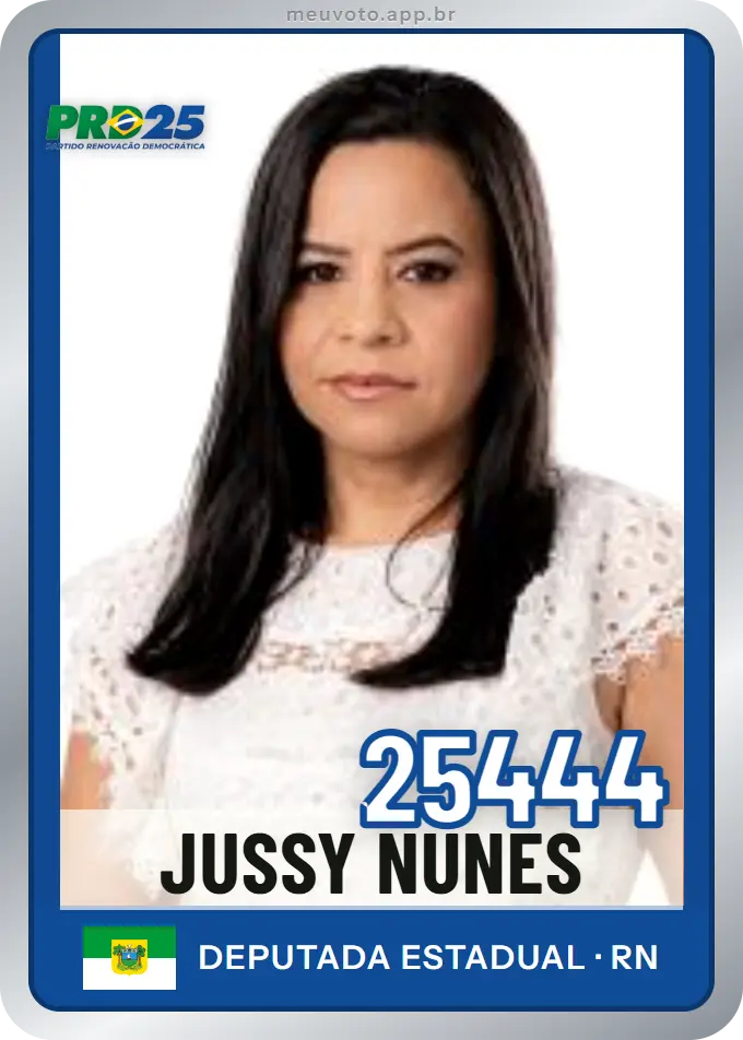 Carta de Jussy Nunes, número 25444, PRD