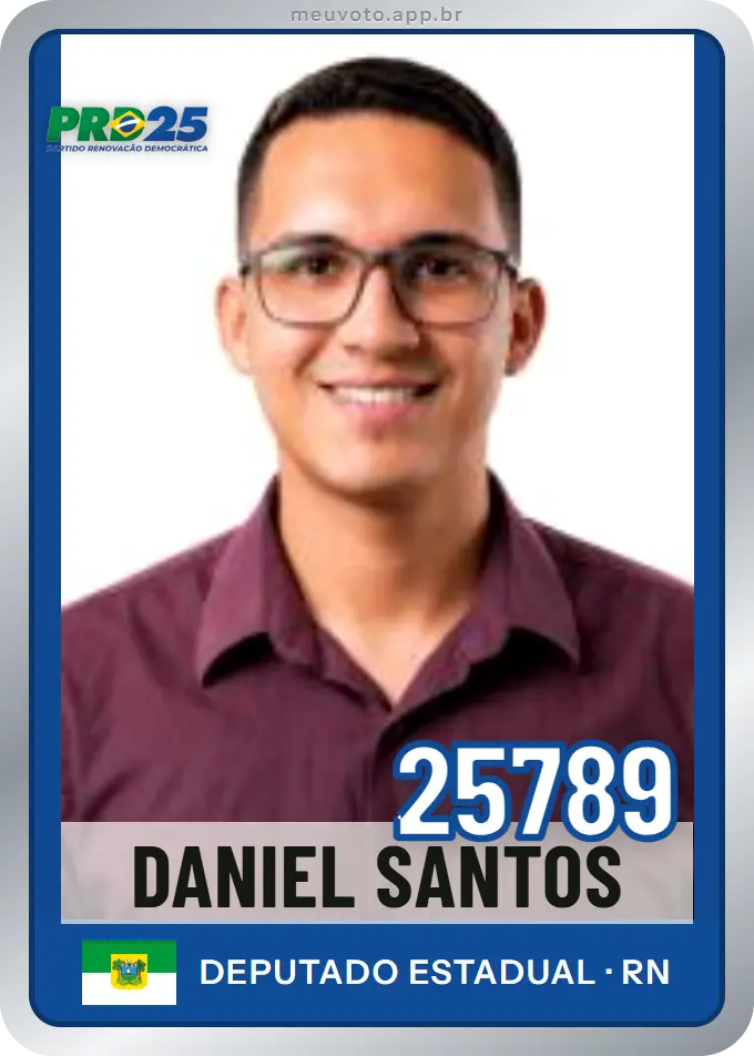 Carta de Daniel Santos, número 25789, PRD