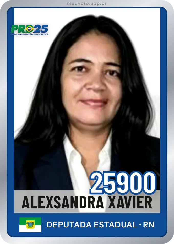 Carta de Alexsandra Xavier, número 25900, PRD