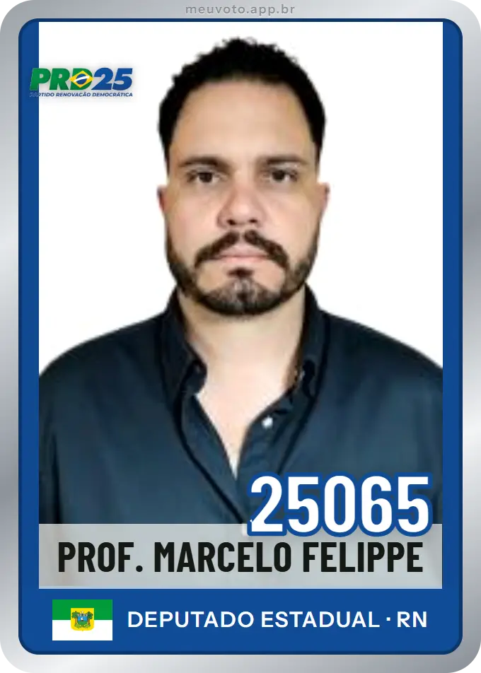 Carta de Prof. Marcelo Felippe, número 25065, PRD