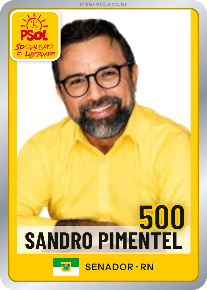 Carta de Sandro Pimentel, número 500, PSOL