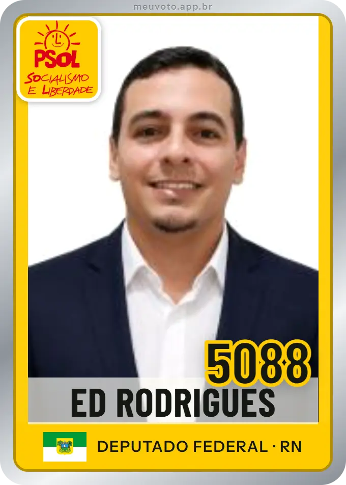 Carta de Ed Rodrigues, número 5088, PSOL