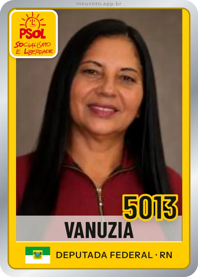 Carta de Vanuzia, número 5013, PSOL