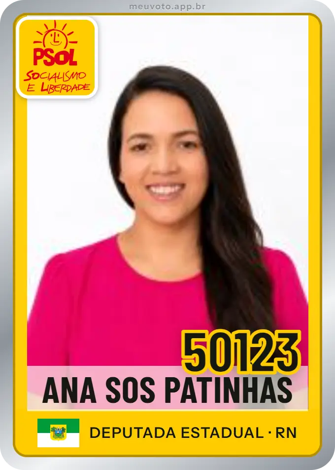 Carta de Ana Sos Patinhas, número 50123, PSOL