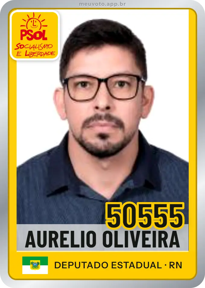 Carta de Aurelio Oliveira, número 50555, PSOL