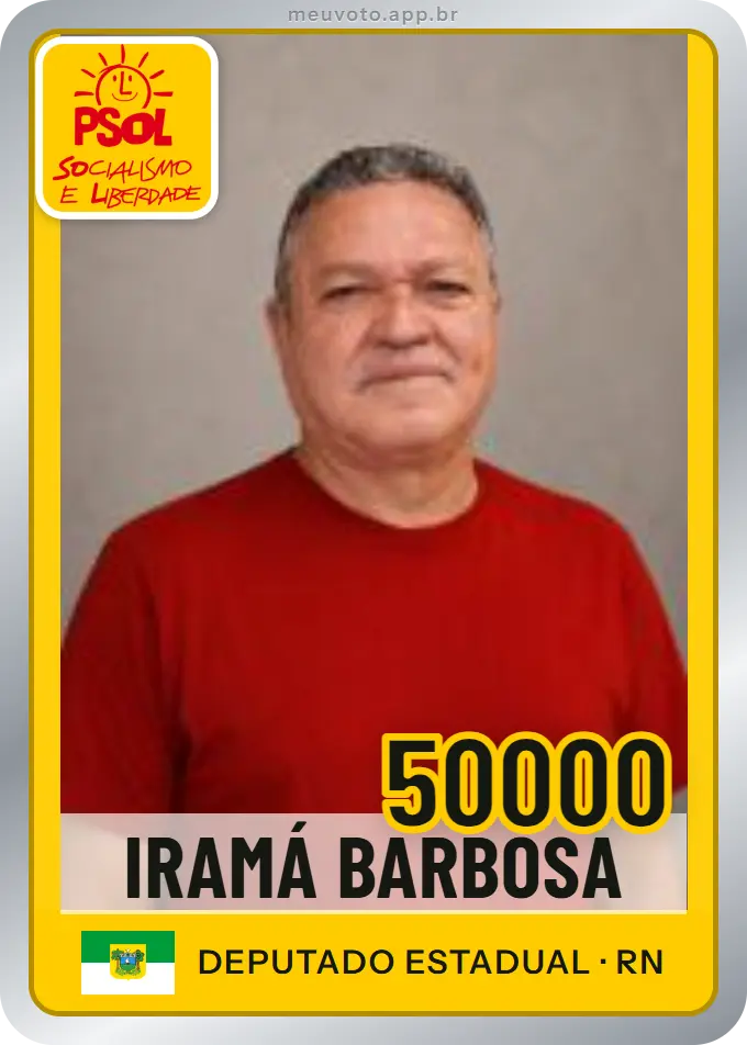 Carta de Iramá Barbosa, número 50000, PSOL