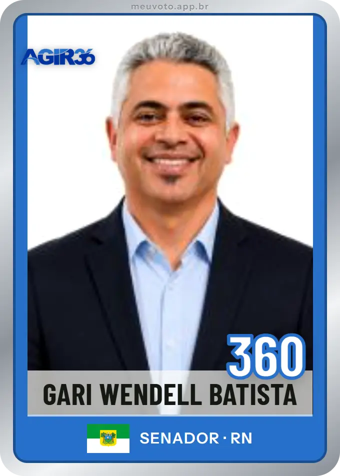 Carta de Gari Wendell Batista, número 360, Agir