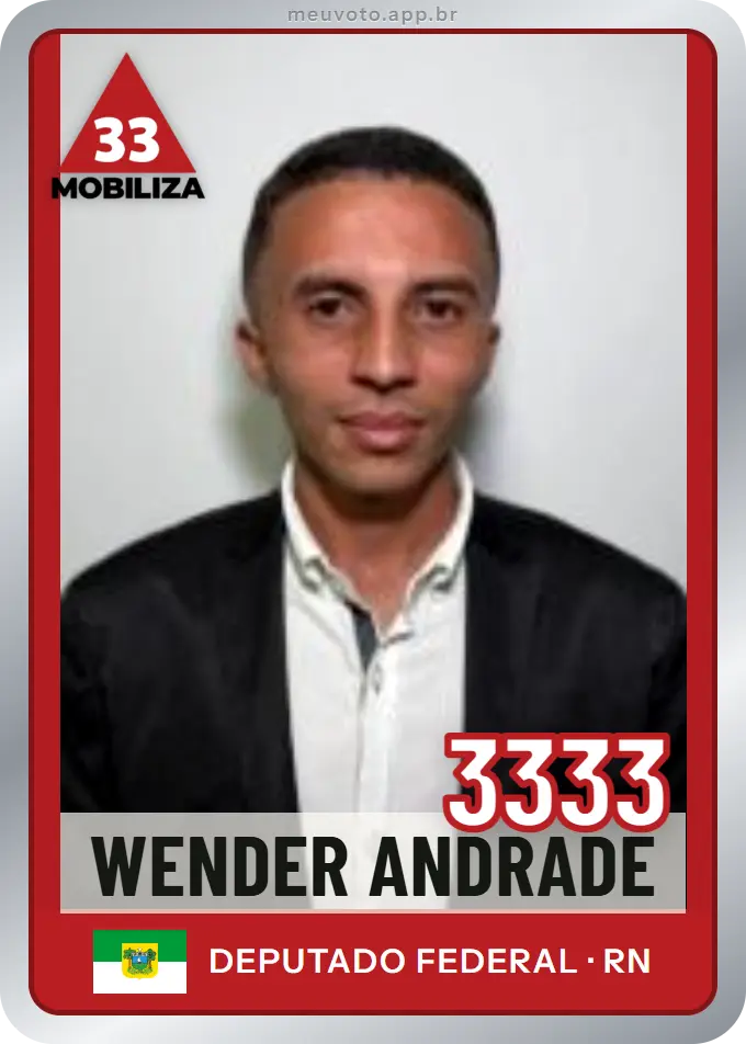 Carta de Wender Andrade, número 3333, Mobiliza